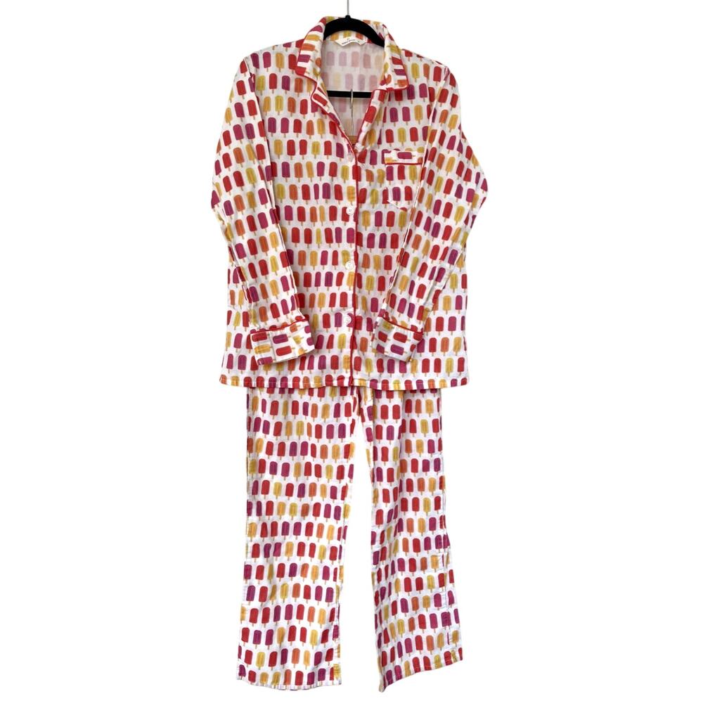 Noble Mount Novelty Popsicle Striped Cotton Pajama Set SZ M